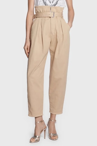 Pantalón de tiro alto - Caqui