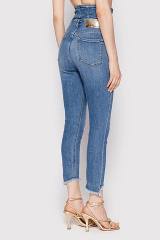 Vaquero skinny fit de tiro alto - Azul