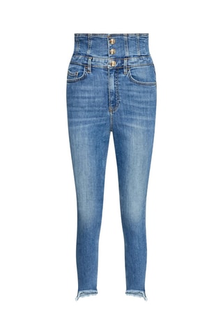 Vaquero skinny fit de tiro alto - Azul