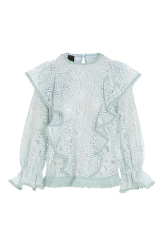 Top de encaje - Azul