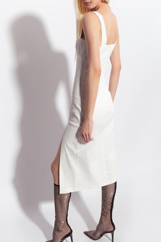 Vestido recto - Beige