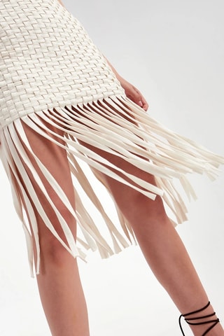 Vestido bustier - Beige