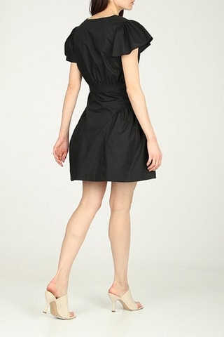 Vestido evasé - Negro