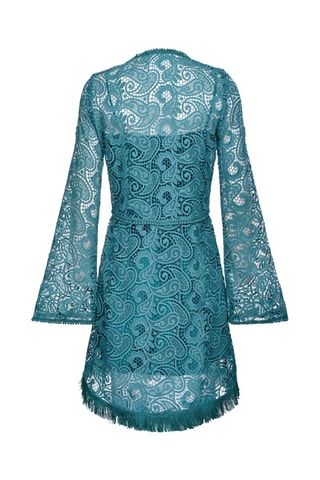 Vestido evasé - Verde