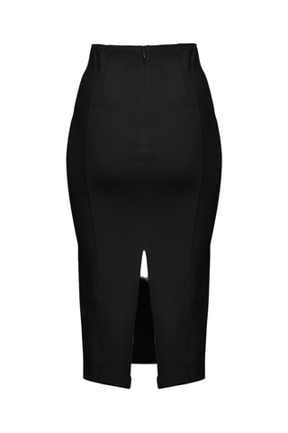Falda de tubo de talle alto - Negro