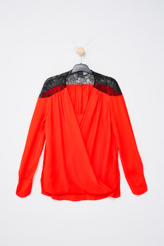 Blusa drapeada - Rojo