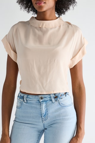 Top de seda - Rosa empolvado