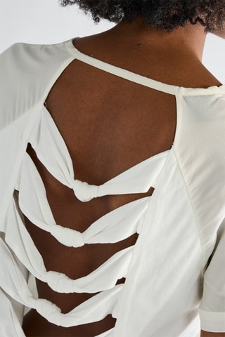 Top de seda - Blanco