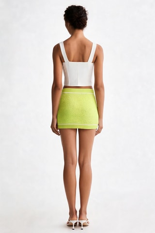 Minifalda de talle alto - Verde