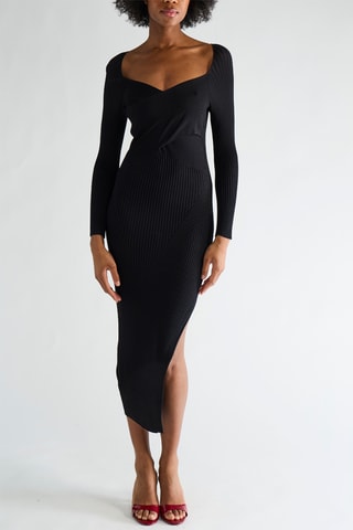 Vestido jersey - Negro