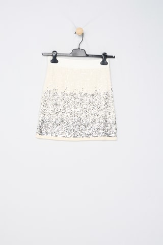 Minifalda de talle alto - Blanco