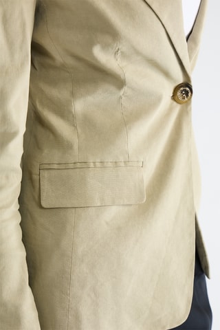 Chaqueta de lino - Verde