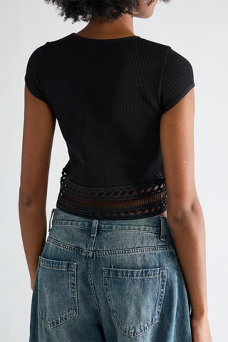 Crop top - Negro