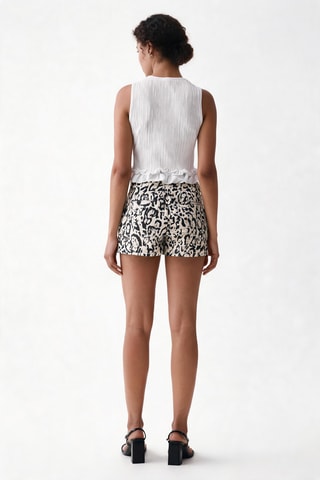 Short de tiro alto - Negro