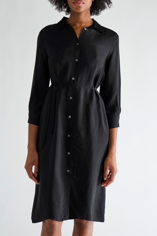 Vestido camisero - Negro