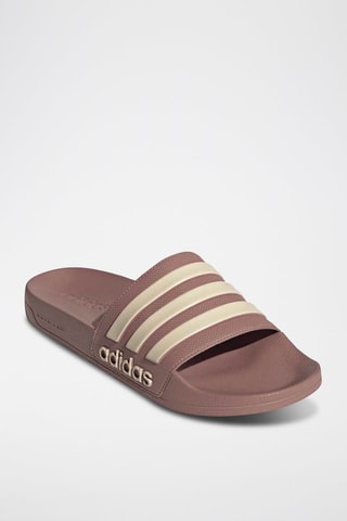 Claquettes Adilette - Marron et beige