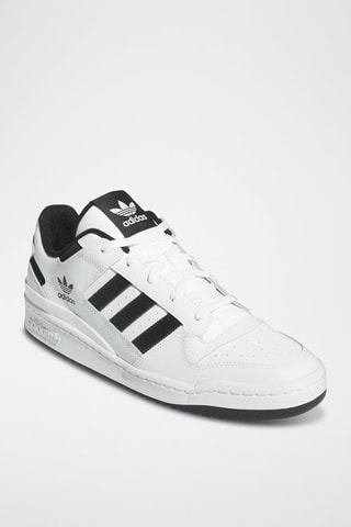 Baskets en cuir Forum - Blanc et noir