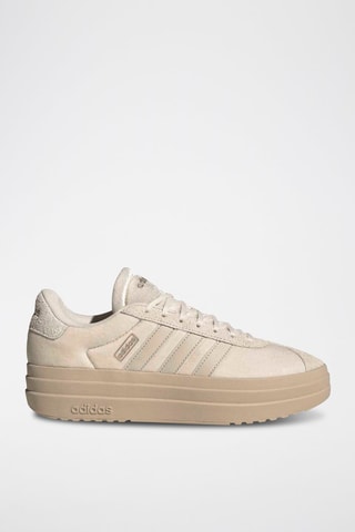 Baskets plateformes en cuir VL Court Bold - Beige