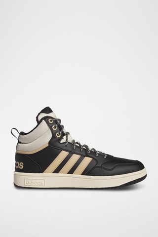 Sneakers montantes fourrées Hoops 3.0 Mid - Noir