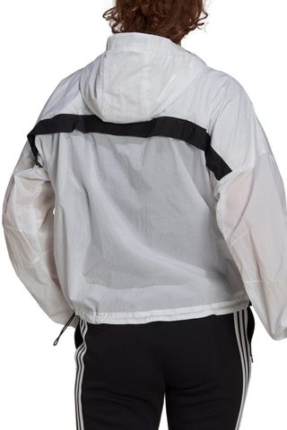 Coupe-vent à capuche - Blanc