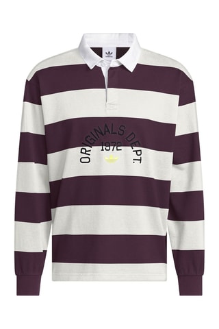 Polo loose Dept. Striped - Blanc