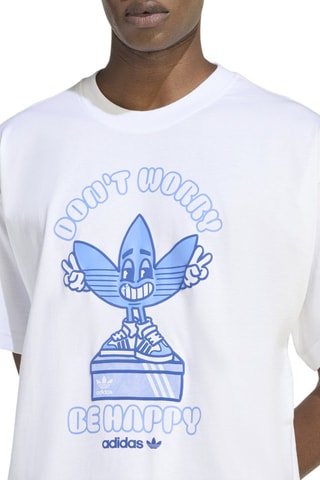 T-shirt oversize Smile Treffy - Blanc