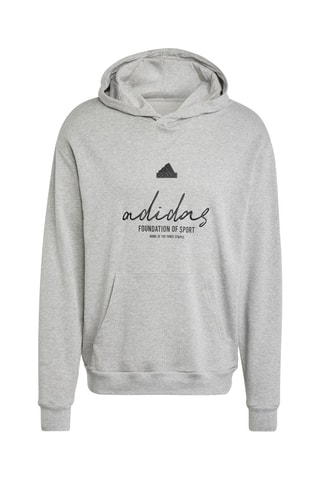 Sweat à capuche Brand Love - Gris