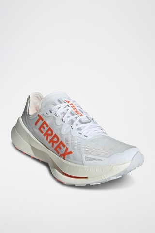Chaussures de running Terrex Agravic Speed Ultra - Blanc et orange
