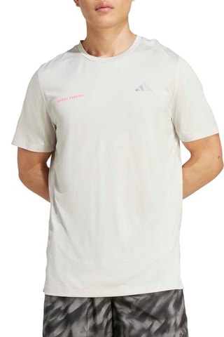 T-shirt regular de running Own The Run Seasonal - Gris clair