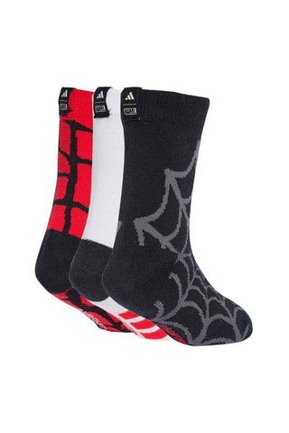 3 paires de chaussettes d’entraînement Spider-Man Avengers Marvel - Blanc et noir