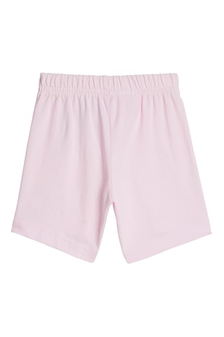 T-shirt regular et short d’entraînement en coton biologique Essentials - Beige clair et rose poudré