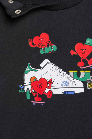 T-shirt regular Graphics - Noir