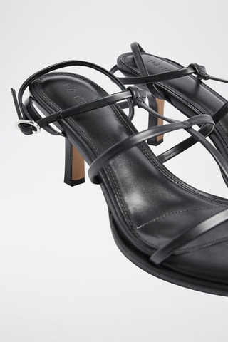 Sandalias de tacón - Negro