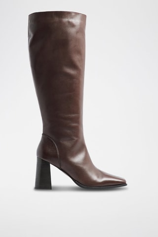 Botas de piel - Marrón