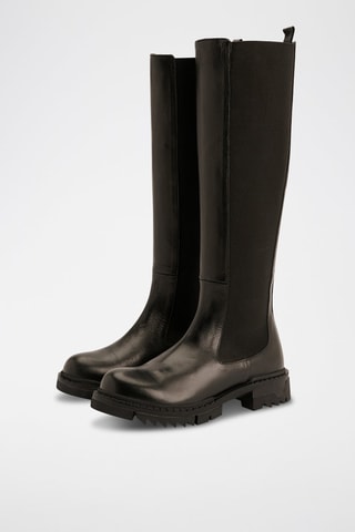 Botas de piel - Negro 