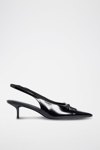 Zapatos con brillo de tacón - Negro