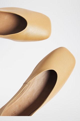 Bailarinas de piel ovina - Beige