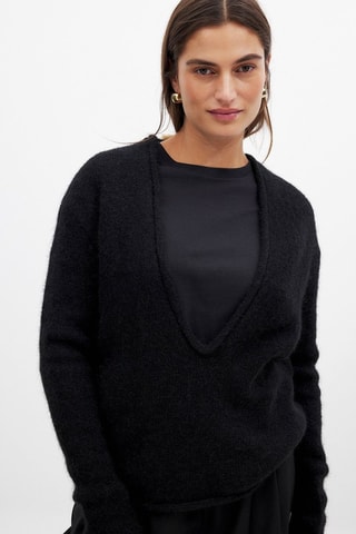 Jersey de alpaca - Negro