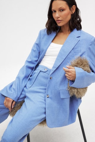 Pantalón wide leg - Azul claro