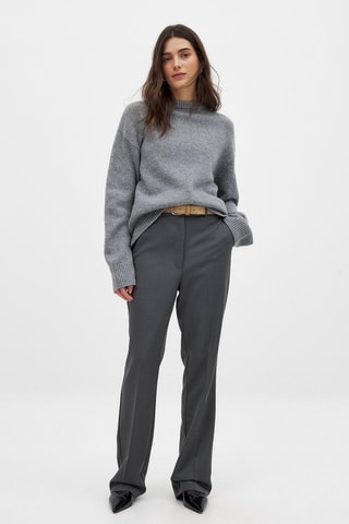 Pantalón recto - Gris oscuro