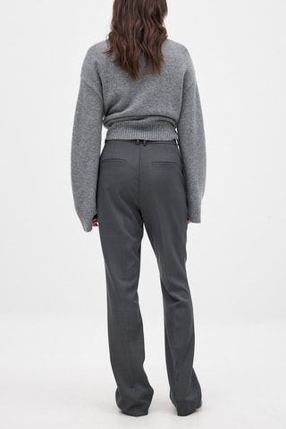 Pantalón recto - Gris oscuro