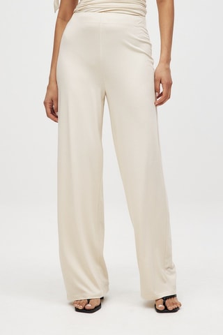 Pantalón relaxed fit - Beige claro