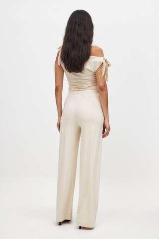 Pantalón relaxed fit - Beige claro
