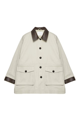 Chaqueta oversize - Beige