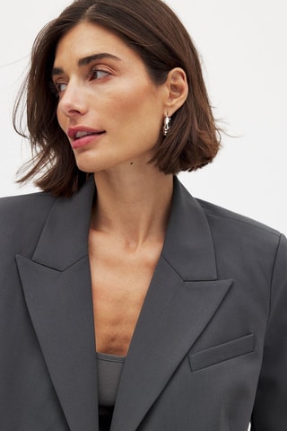 Chaqueta de lana - Gris oscuro