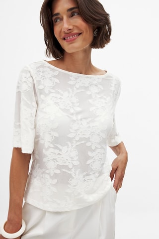Top relaxed fit - Blanco