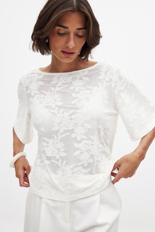 Top relaxed fit - Blanco