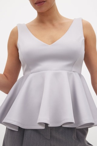 Top - Gris claro
