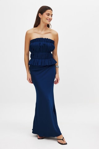 Top bustier - Azul oscuro