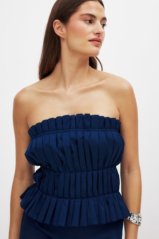 Top bustier - Azul oscuro